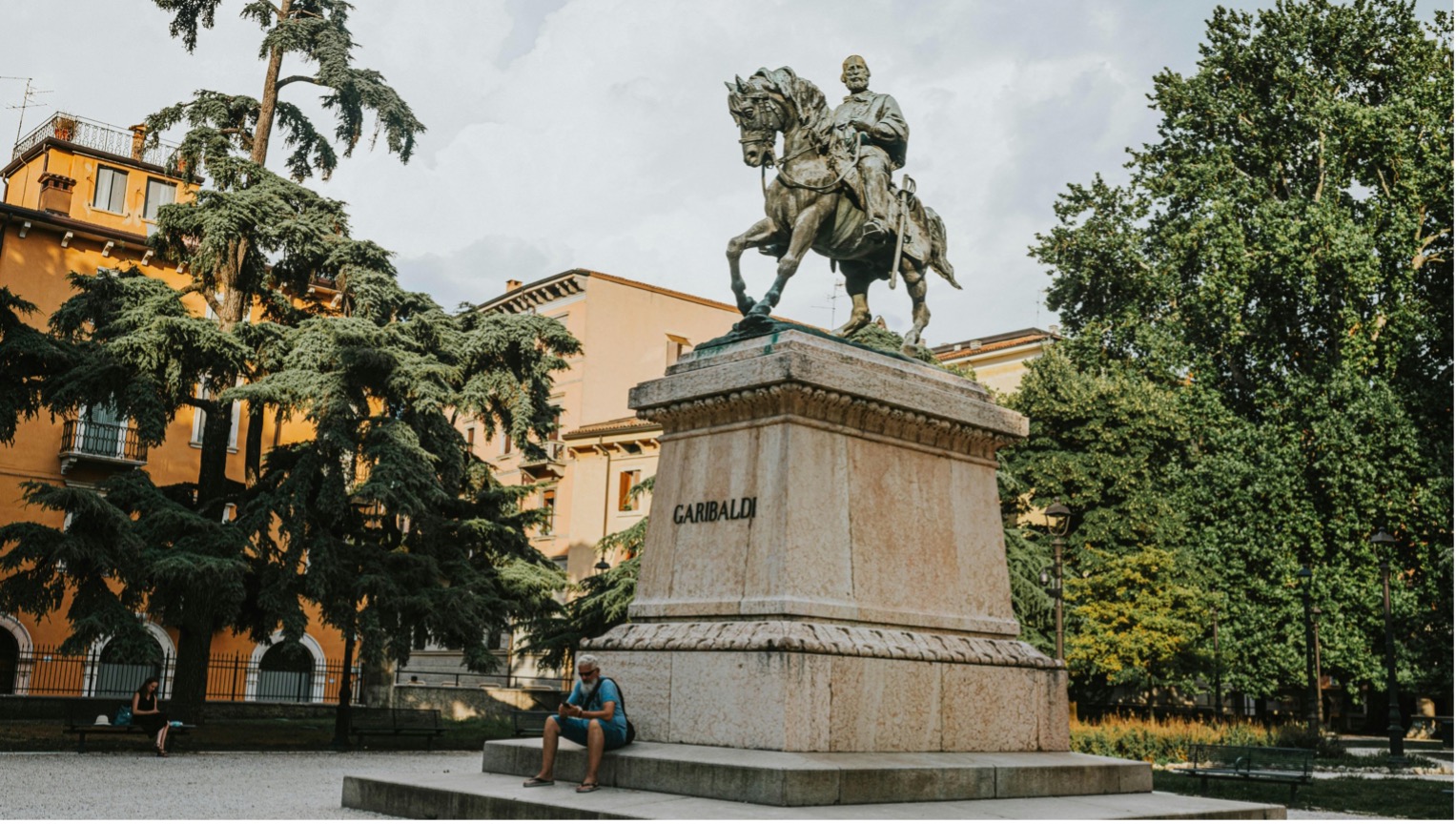 Statue on Garibaldi on a Horse