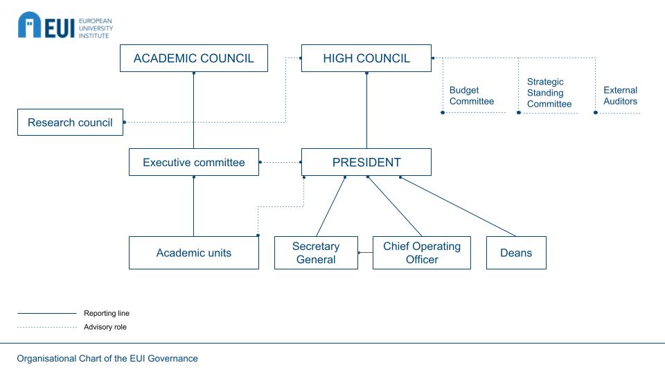 EUI governance